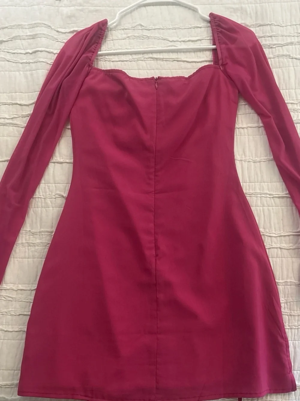 Princess Polly Women’s Fitted Long Sleeve Bustier Mini Dress - Pink